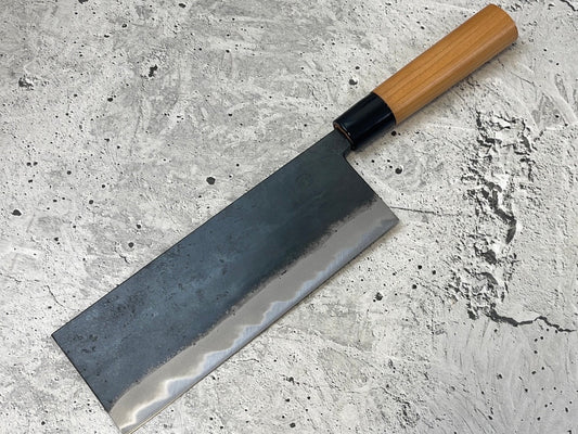 Hinokuni Shirogami #1 Chuka Knife 180mm Cherry Wood Handle - Made in Japan 🇯🇵