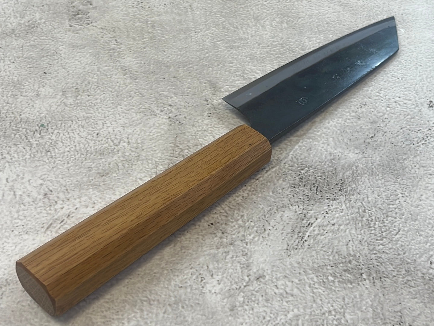Tsukasa Shiro Kuro 150mm Bunka- Shirogami Steel - Oak Octagnon Handle