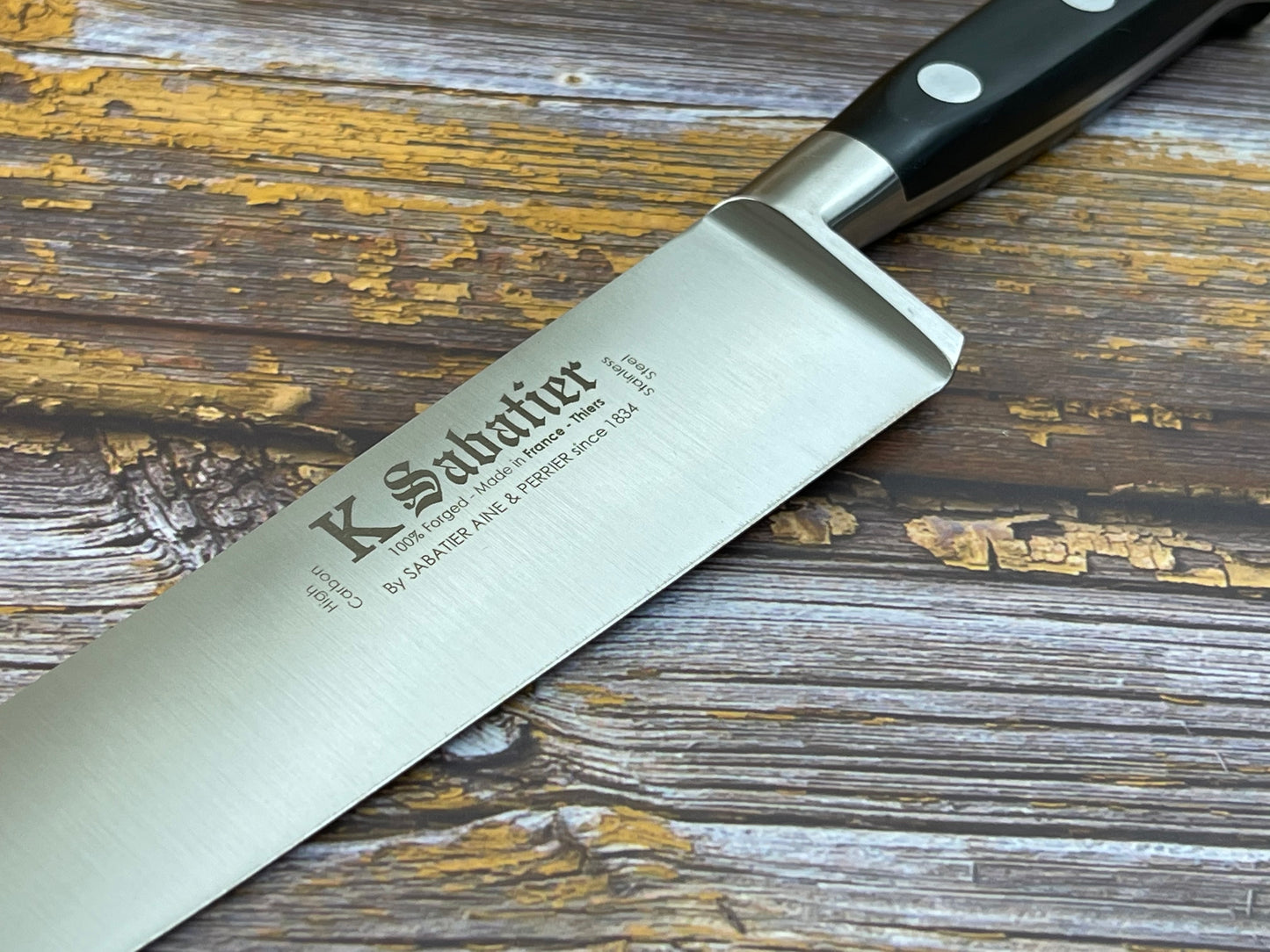 K Sabatier Authentique Chef's Knife 200mm - HIGH CARBON STEEL Made In France