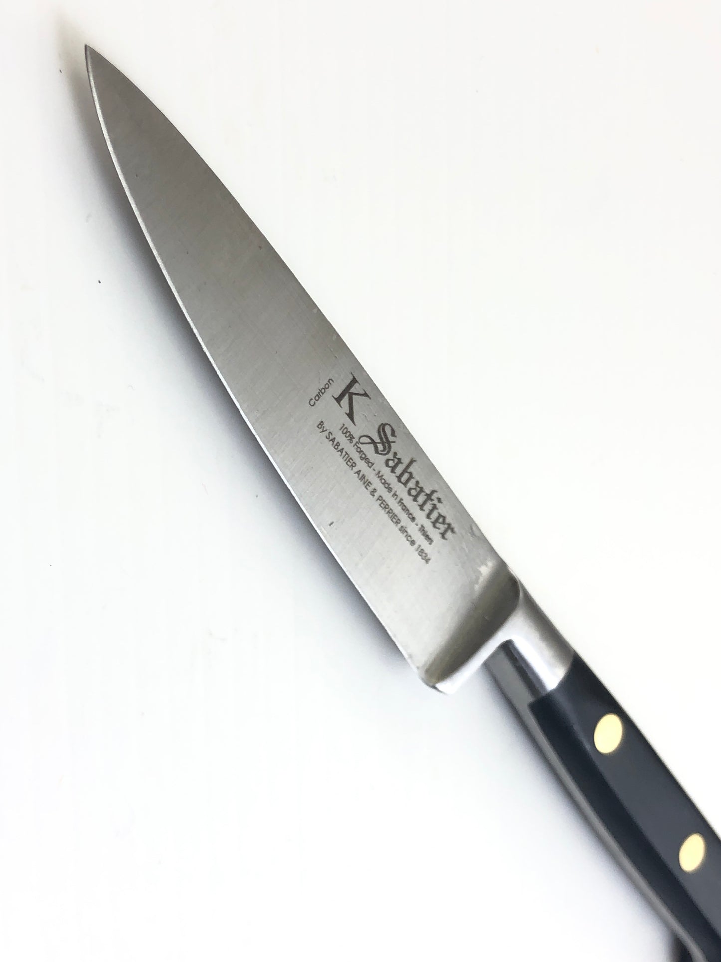 K Sabatier Paring Knife 100mm - CARBON STEEL Made In France