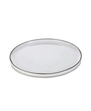 Load image into Gallery viewer, Caractere Dessert Plate 21cm Set of 4x White Cumulus