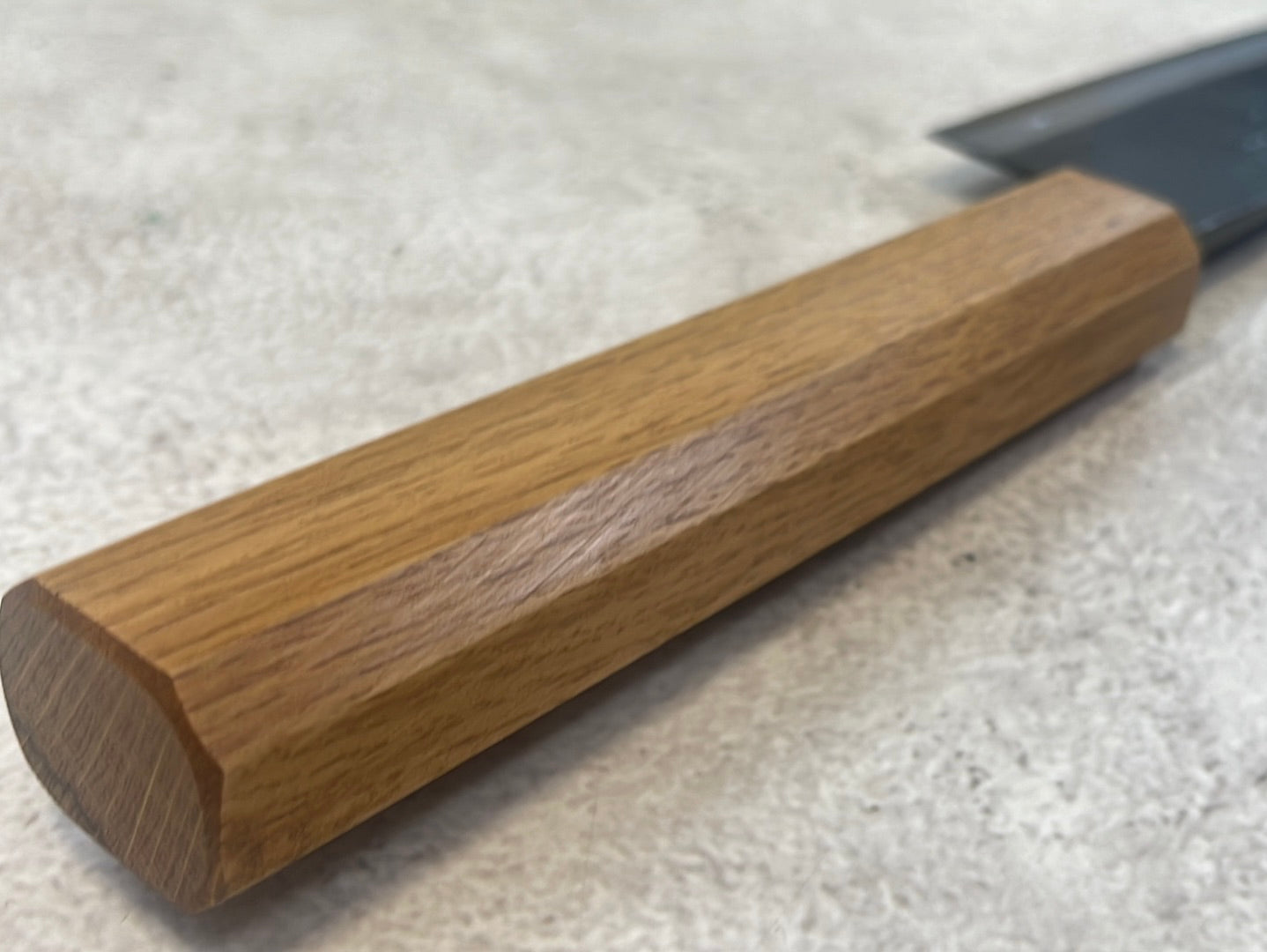 Tsukasa Shiro Kuro 150mm Bunka- Shirogami Steel - Oak Octagnon Handle