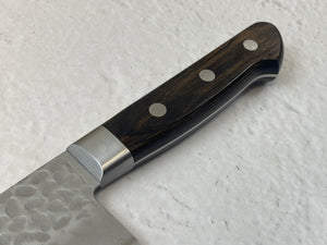 Tsunehisa AUS-8 Tsuchime Santoku Knife 180mm Brown Pakka Wood - Made in Japan 🇯🇵