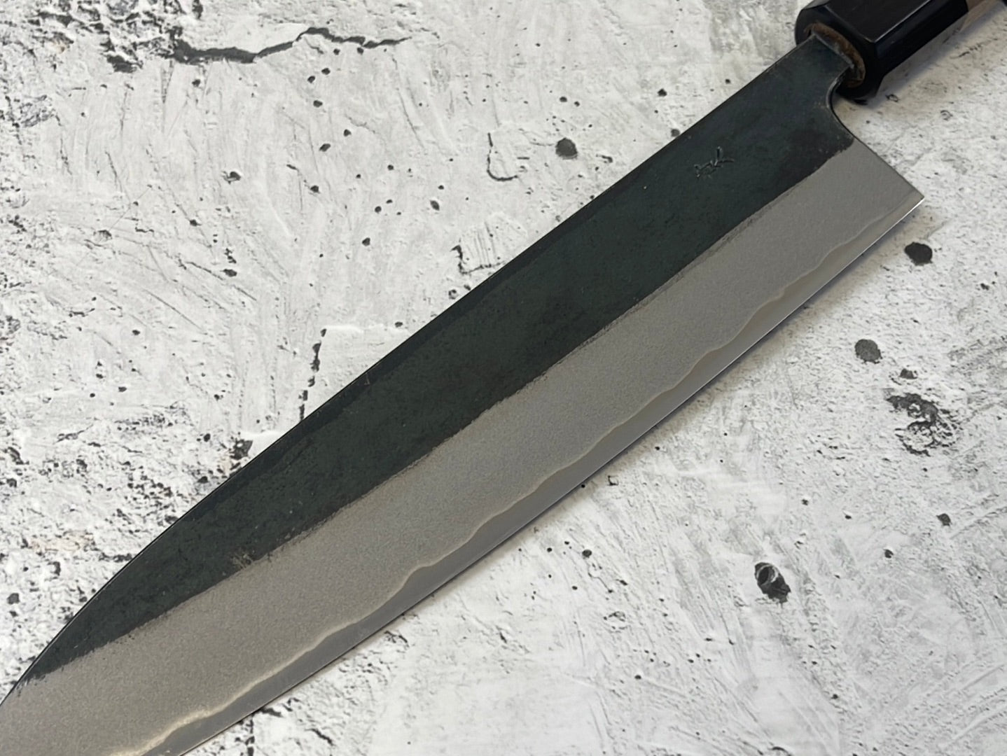 Yoshimune Gyuto Kurouchi 210 mm (8.3 in) Aogami (Blue) #2 Double-Bevel