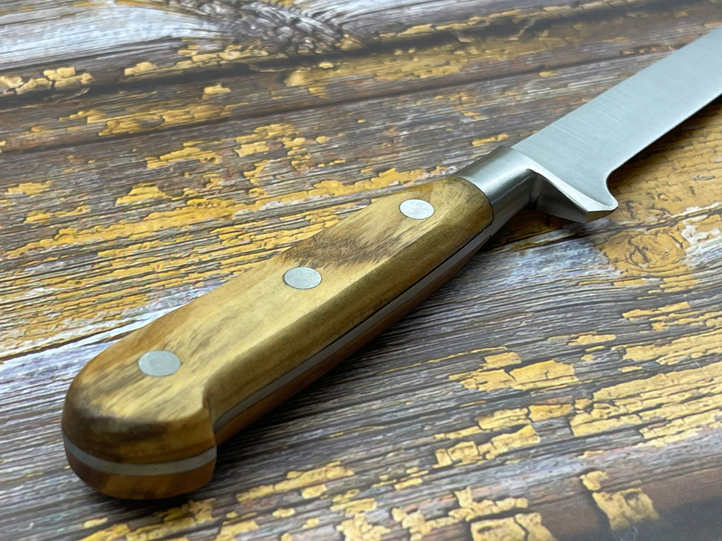 K Sabatier Boning Knife 130mm - CARBON STEEL - OLIVE WOOD HANDLE