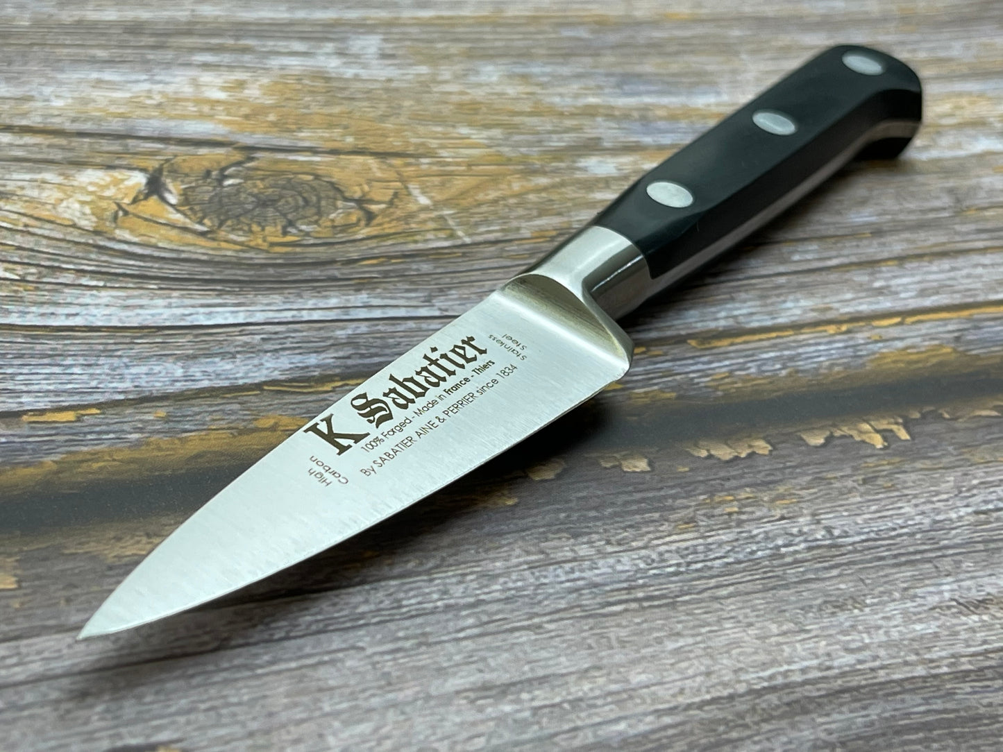 K Sabatier Authentique Paring Knife 80mm - HIGH CARBON STEEL Made In France