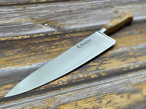 K Sabatier Chef Knife 250mm - CARBON STEEL - OLIVE WOOD HANDLE