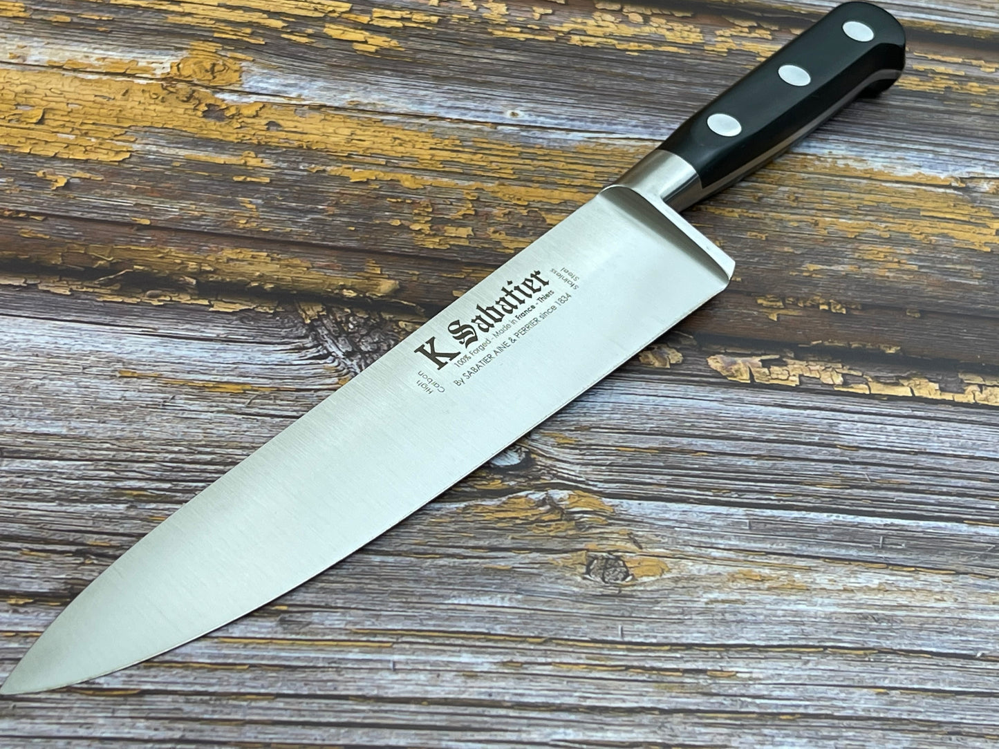 K Sabatier Authentique Chef's Knife 200mm - HIGH CARBON STEEL Made In France