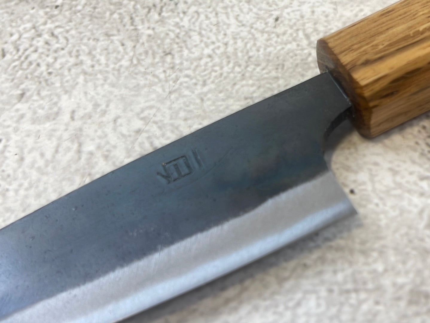 Tsukasa Shiro Kuro 120mm Yanagi- Shirogami Steel - Oak Octagnon Handle