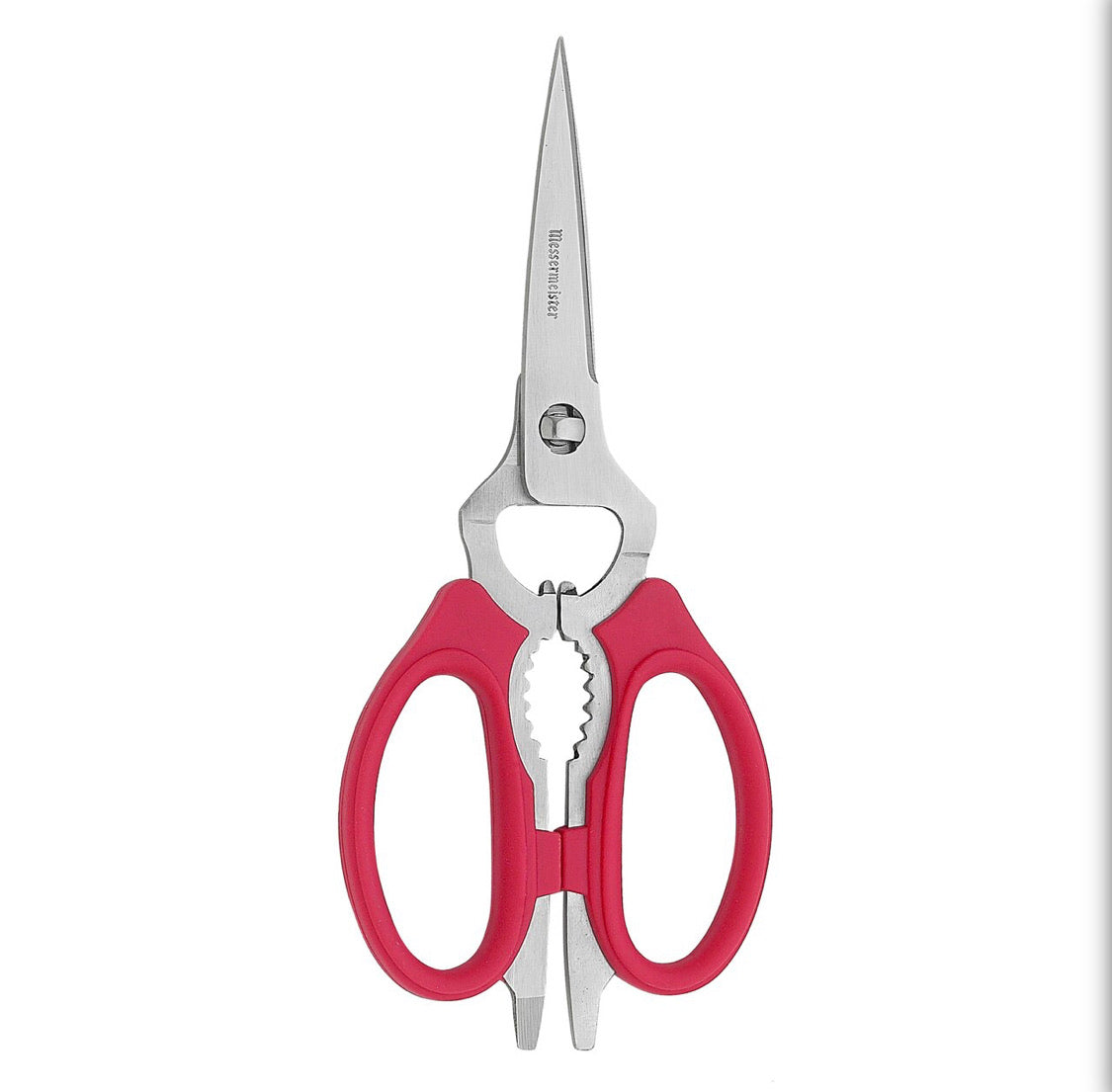 MESSERMEISTER Red Take-Apart Kitchen Scissors 8 Inch | Multi-Purpose