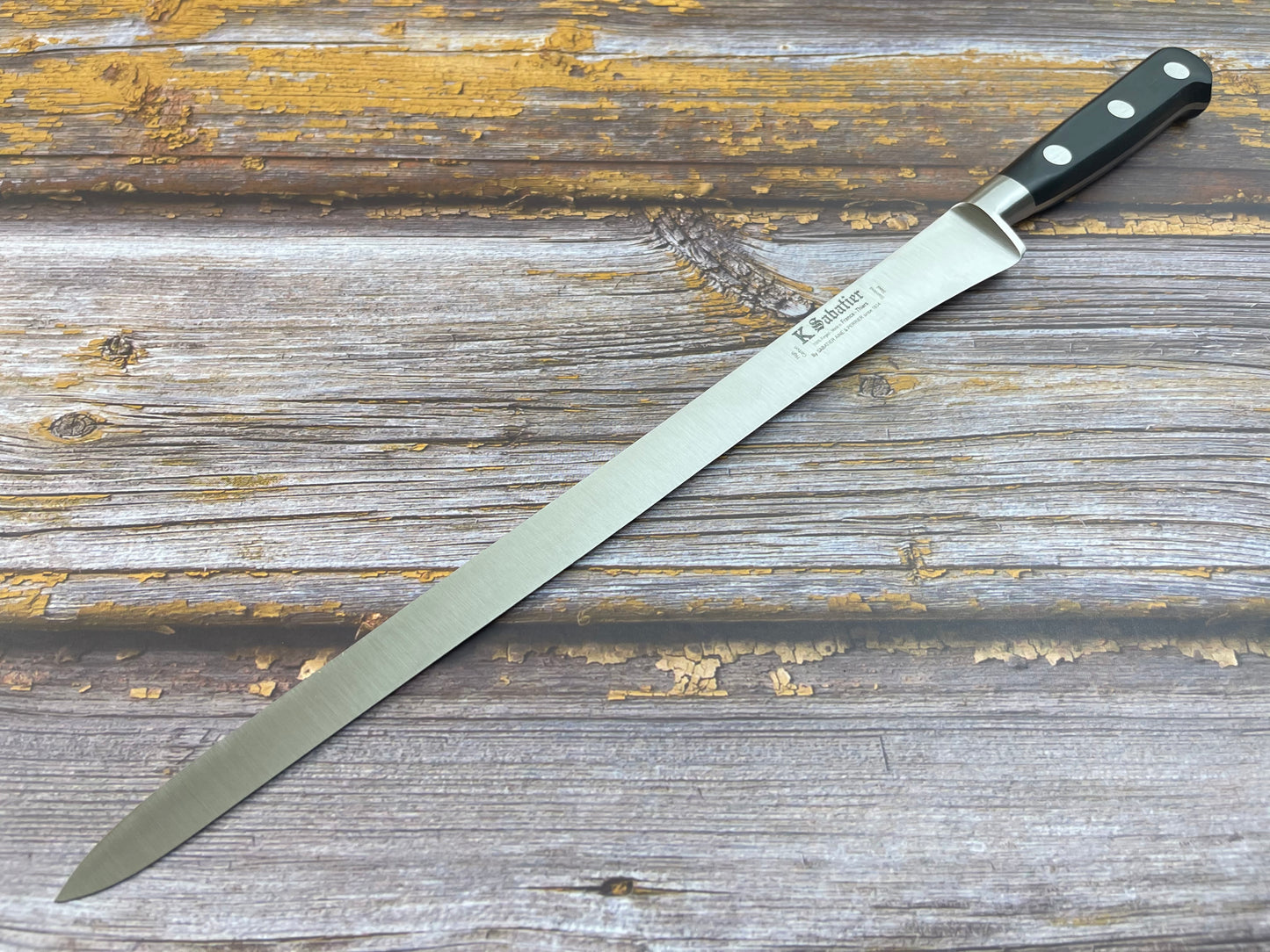 K Sabatier Authentique Salmon Slicing Knife 300mm - HIGH CARBON STEEL Made In France