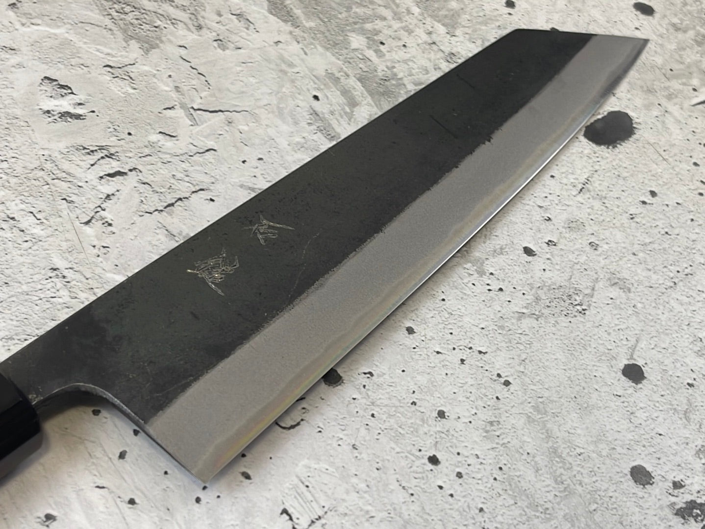 Yoshimune Kiritsuke Kurouchi 210 mm (8.3 in) Aogami (Blue) #2 Double-Bevel