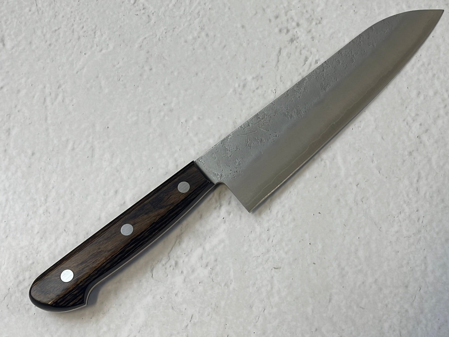 Tsunehisa G3 Nashiji Brown Santoku 180mm - Made in Japan 🇯🇵