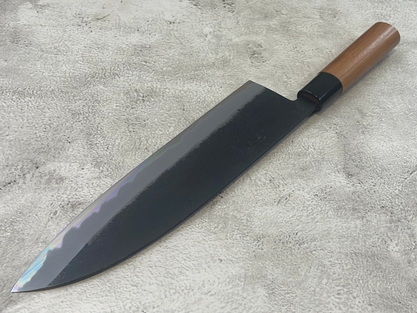 Hinokuni Shirogami #1 Santoku Knife 240mm Cherry Wood Handle - Made in Japan 🇯🇵