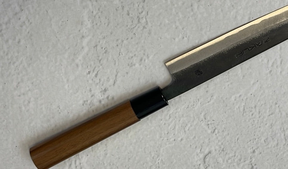 Zakuri Aokami Steel Kuro Yanagiba Knife 210mm - Made in Tosa 🇯🇵 Japan