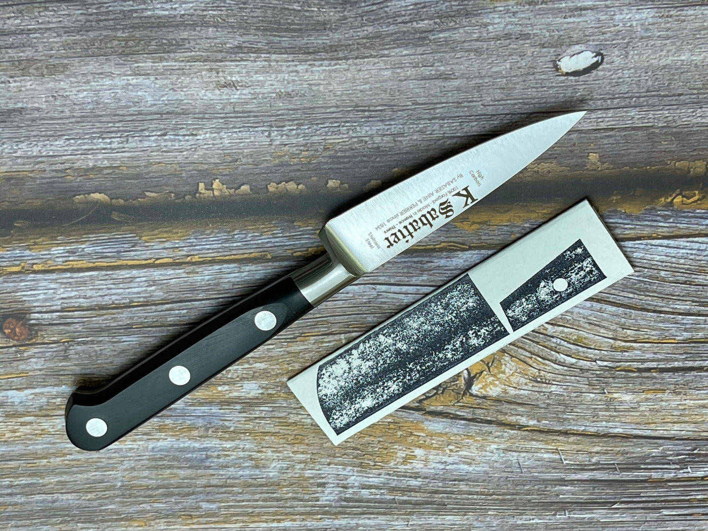 K Sabatier Authentique Paring Knife 80mm - HIGH CARBON STEEL Made In France