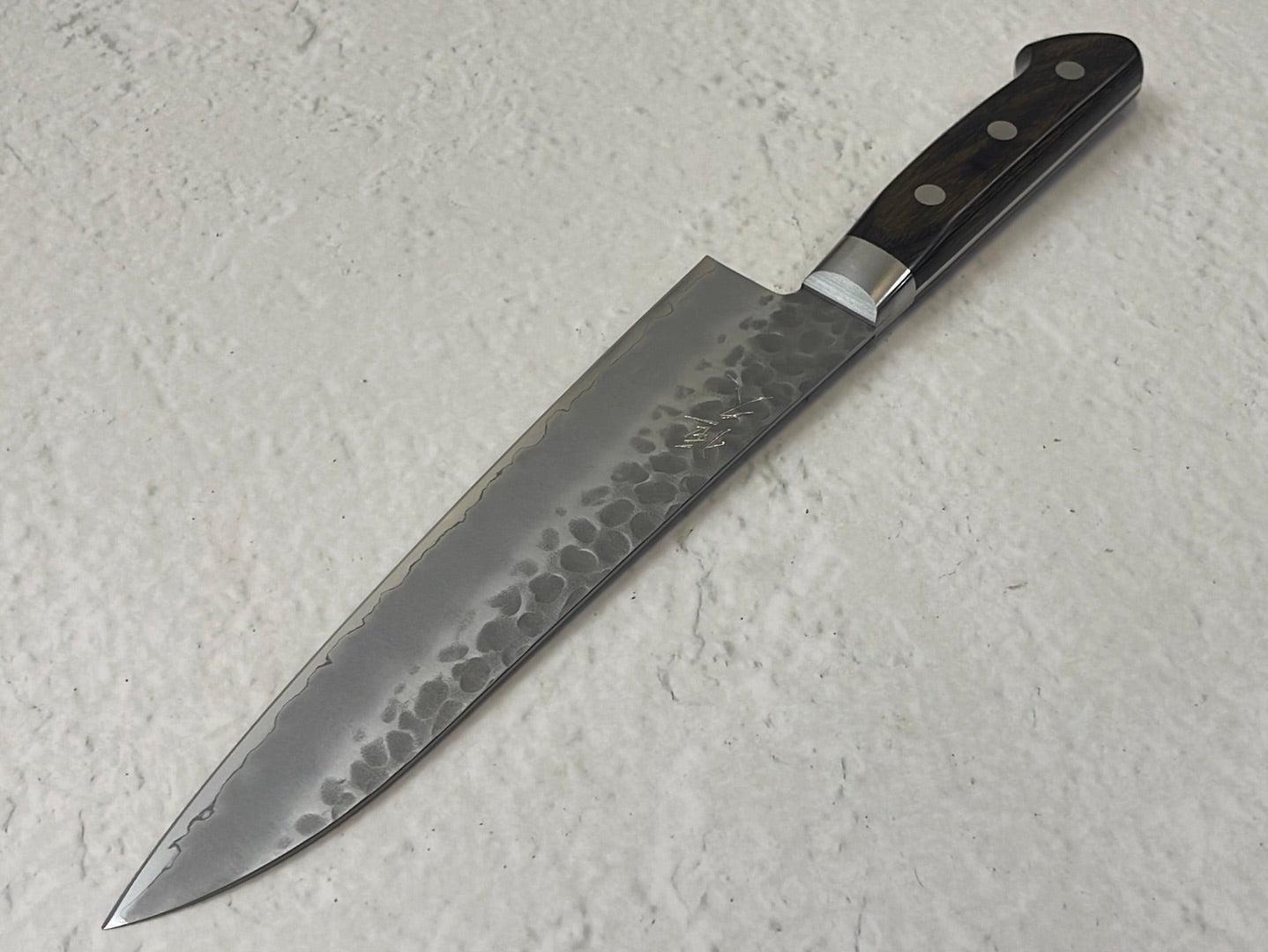 Tsunehisa AUS-8 Tsuchime Gyuto Knife 180mm Brown Pakka Wood - Made in Japan 🇯🇵