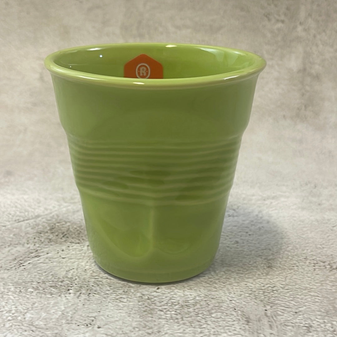 Revol Froissés Cappuccino Cup 180ml Set of 6 - Verbena