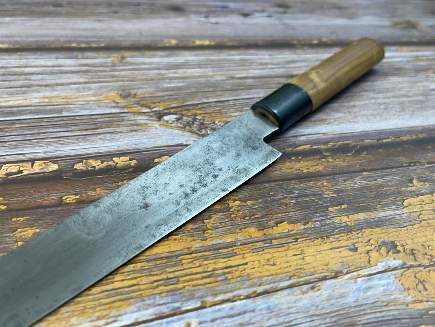 Vintage Japanese Yanagiba Knife 200mm  Made in Japan 🇯🇵 Carbon Steel 434