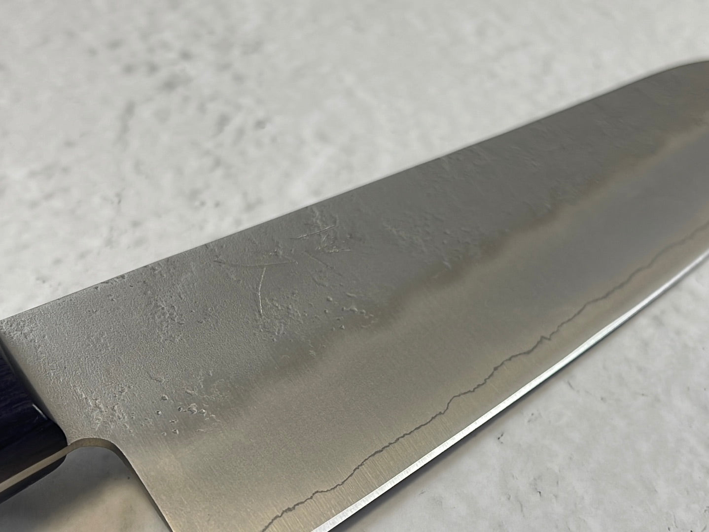 Tsunehisa G3 Nashiji Purple Santoku 180mm - Made in Japan 🇯🇵