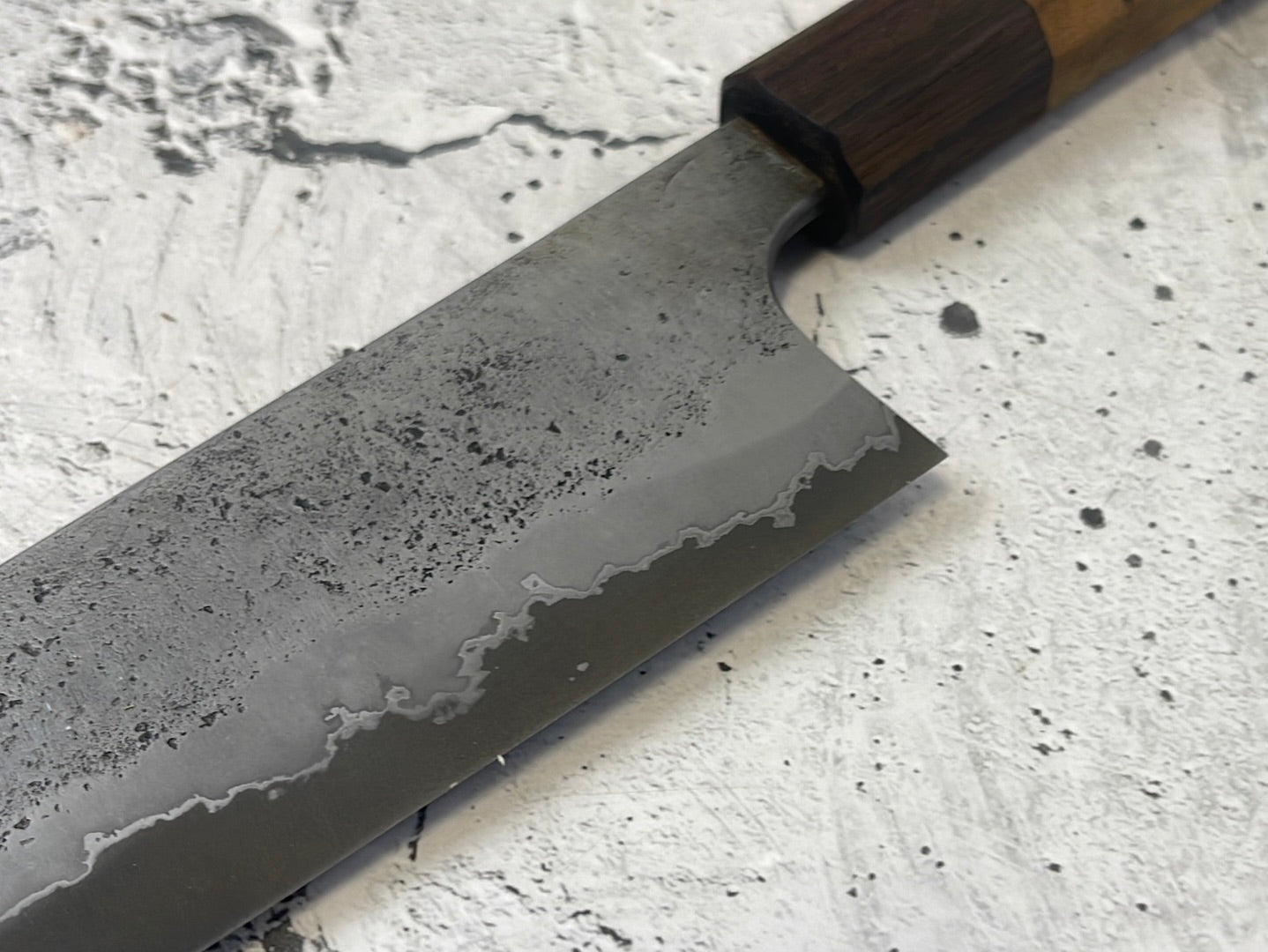 SanMai Santoku 180mm Nashiji Etched, Jatiwood & Rosewood Handle