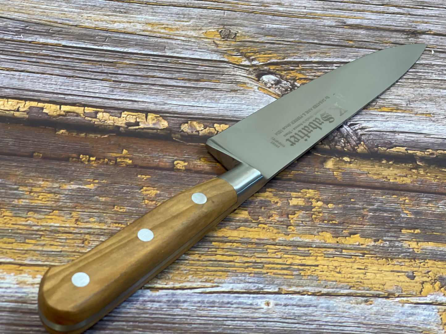 K Sabatier Chef Knife 150mm - HIGH CARBON STEEL - OLIVE WOOD HANDLE