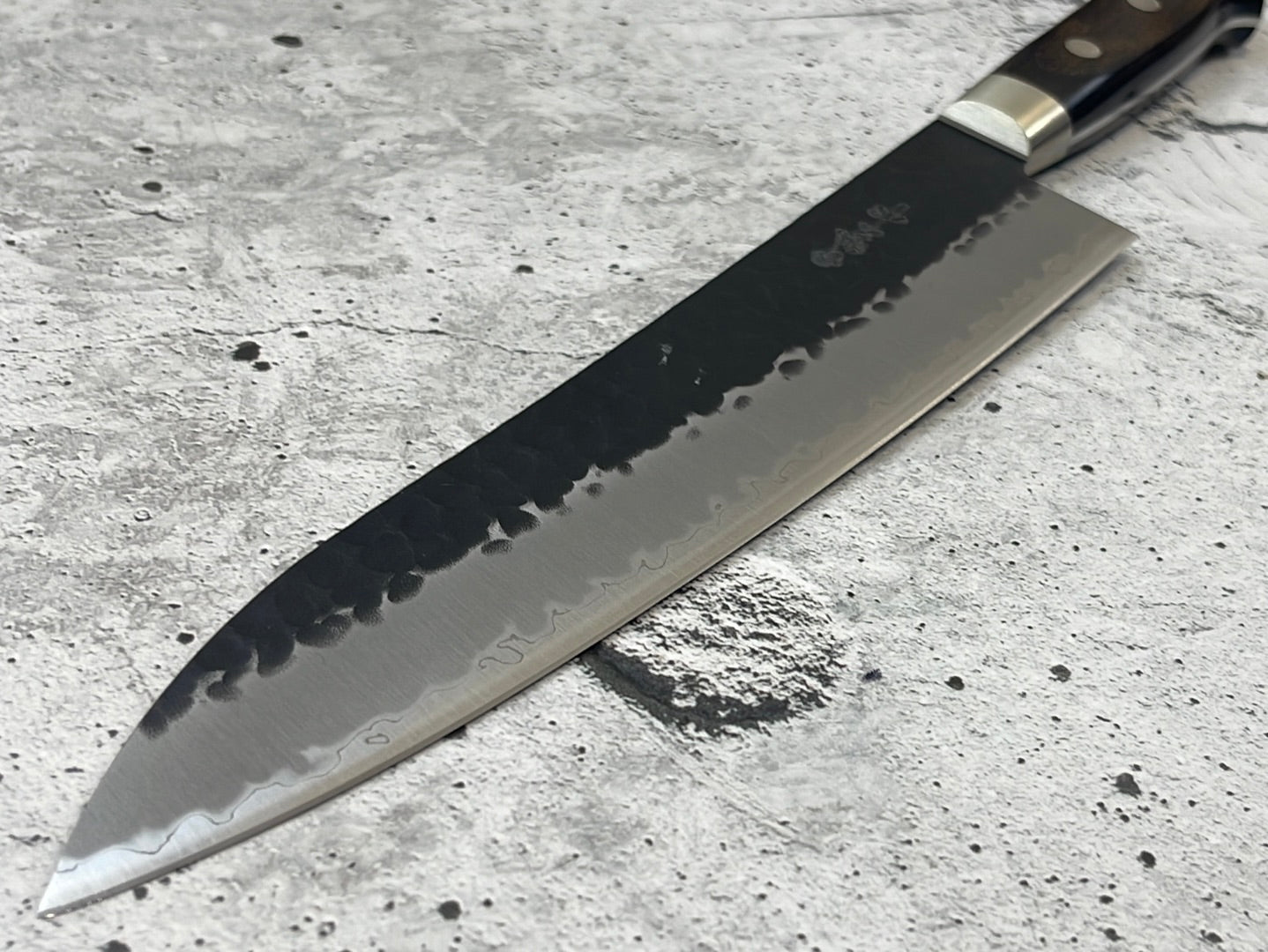 Tsunehisa Aogami Super Gyuto Knife 210mm  Brown Pakka Wood Handle - Made in Japan 🇯🇵