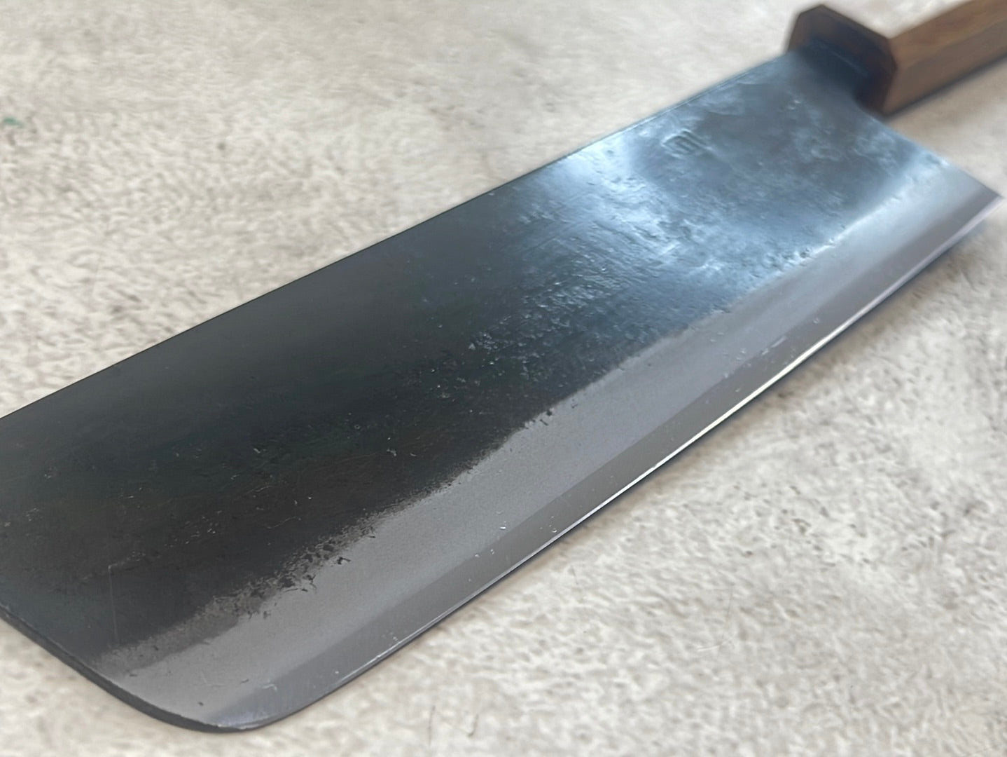 Tsukasa Shiro Kuro 165mm Nakiri - Shirogami Steel - Oak Octagnon Handle