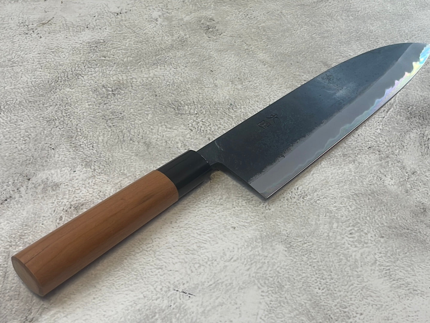 Hinokuni Shirogami #1 Santoku Knife 240mm Cherry Wood Handle - Made in Japan 🇯🇵