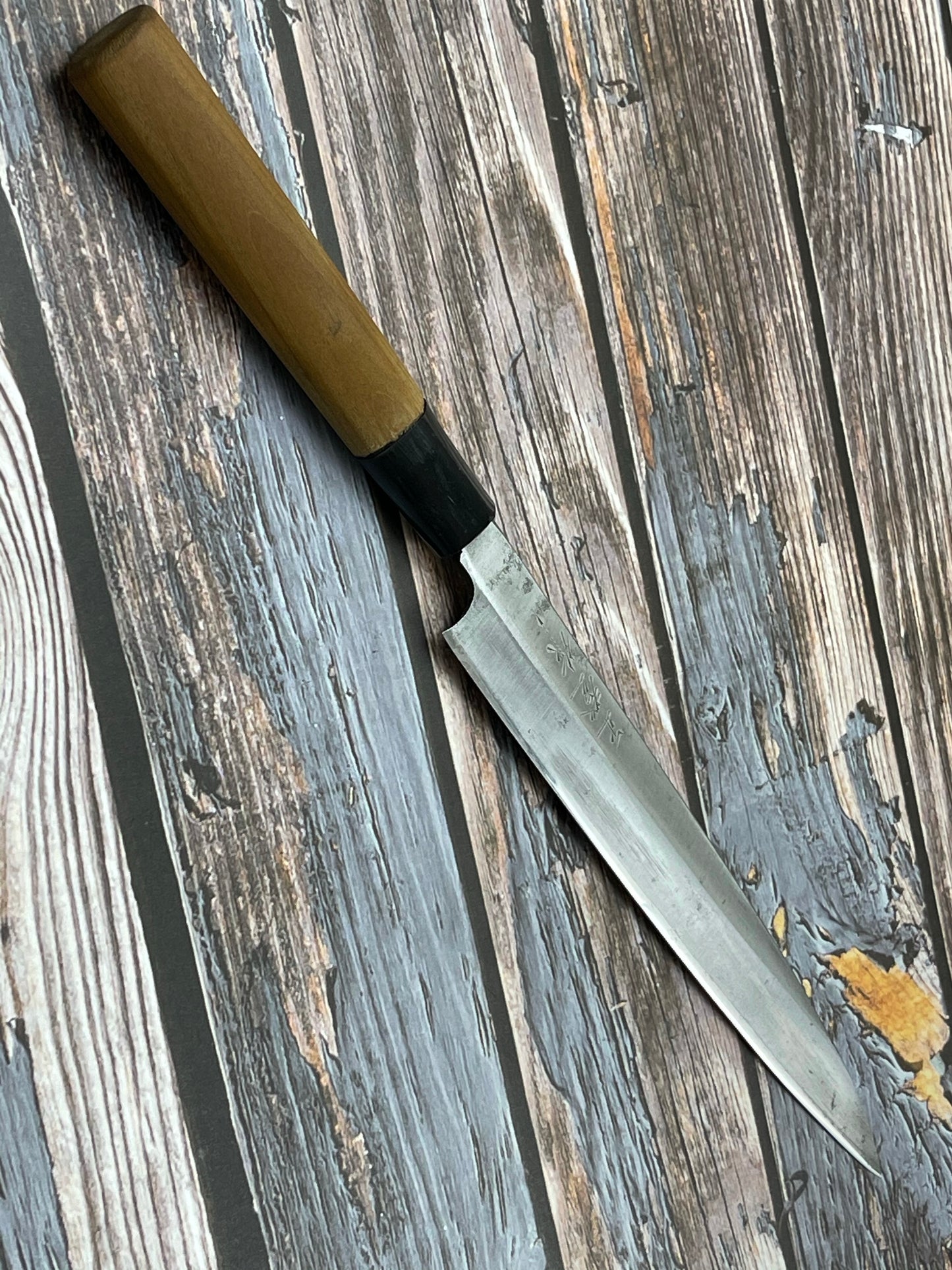 Vintage Japanese Yanagiba Knife 200mm Made in Japan 🇯🇵 Carbon Steel 95