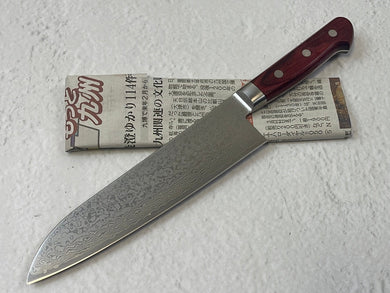 Tsunehisa VG10 33layers Damascus Steel Santoku 180mm Red Pakka Wood Handle - Made in Japan 🇯🇵