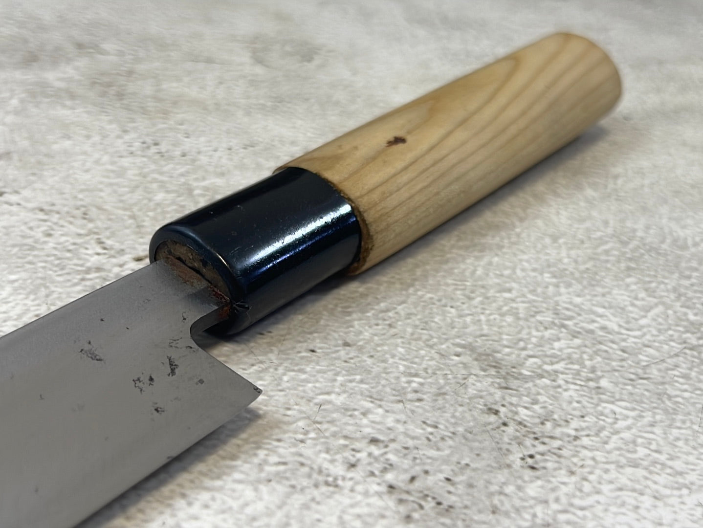 Vintage Japanese Yanagiba Knife 200mm  Made in Japan 🇯🇵 Carbon Steel 1156
