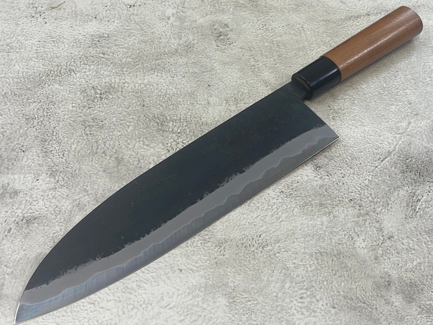 Hinokuni Shirogami #1 Santoku Knife 240mm Cherry Wood Handle - Made in Japan 🇯🇵