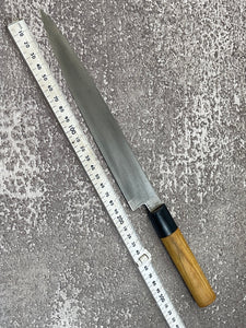 Vintage Japanese Yanagiba Knife 200mm Made in Japan 🇯🇵 Carbon Steel 535