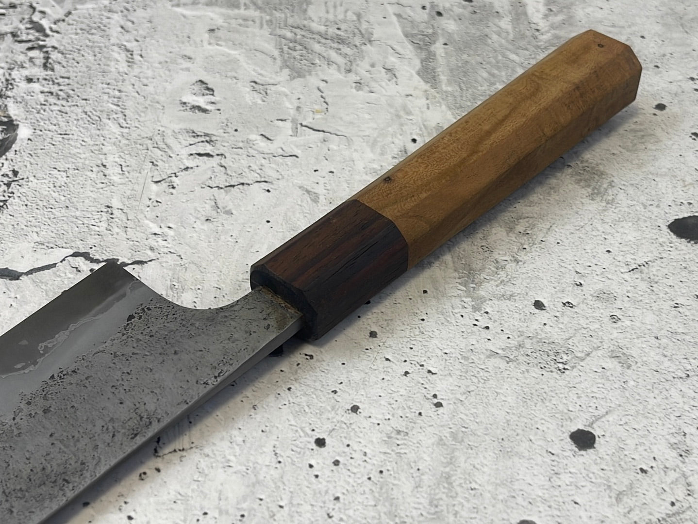 SanMai Santoku 180mm Nashiji Etched, Jatiwood & Rosewood Handle