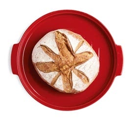 Emile Henry Round Bread Baker - Burgundy