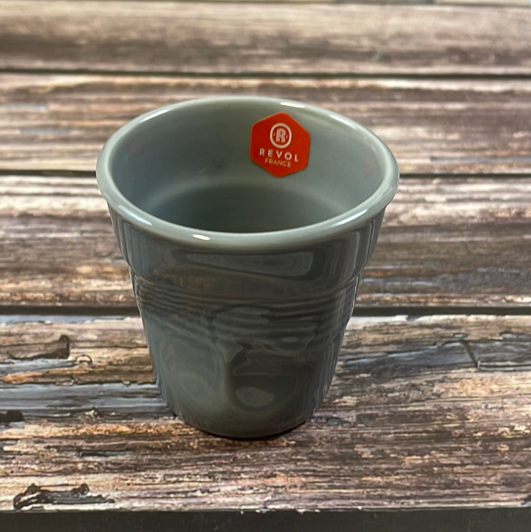 Revol Froissés Espresso Cup 80ml Set of 6 - Grey