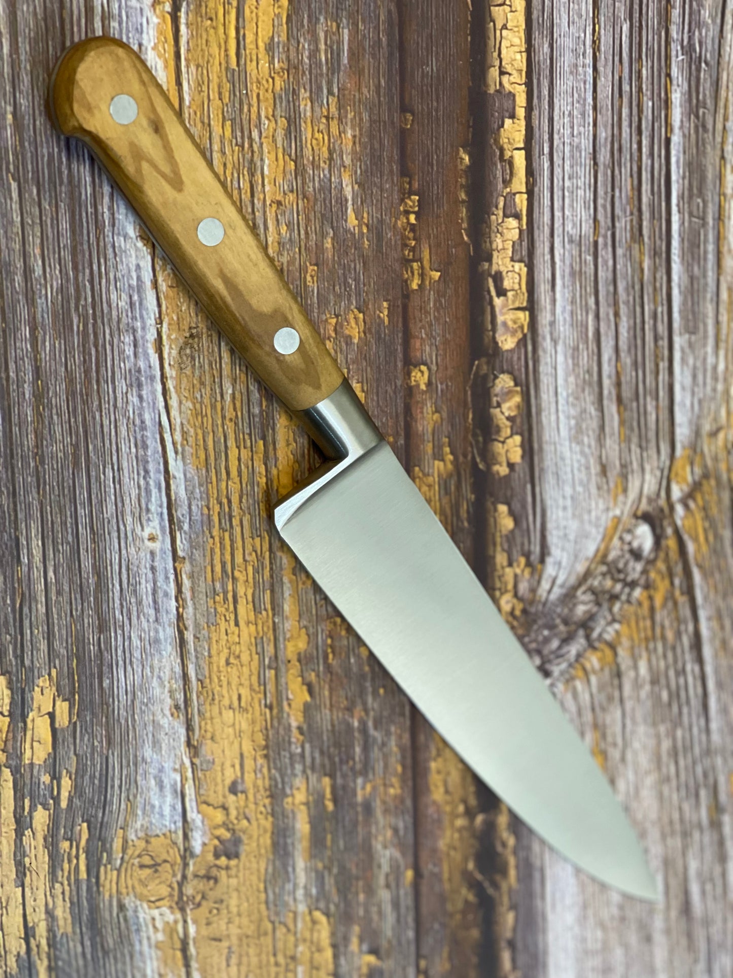 K Sabatier Chef Knife 150mm - HIGH CARBON STEEL - OLIVE WOOD HANDLE