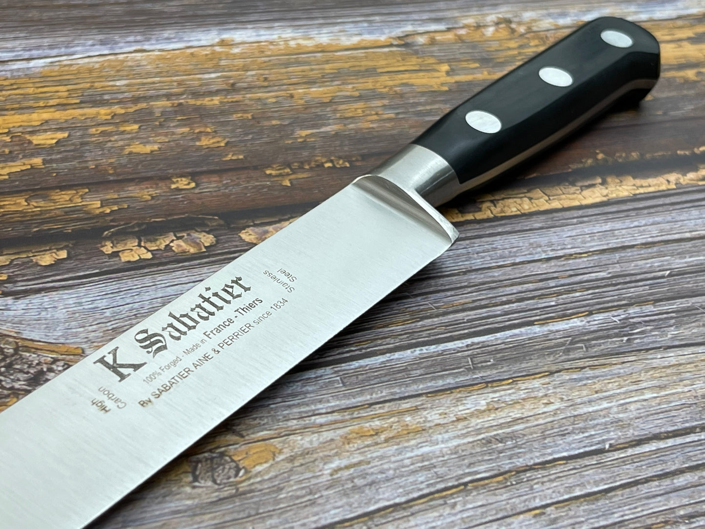 K Sabatier Authentique Ham knife 30cm - HIGH CARBON STEEL 300mm Made In France