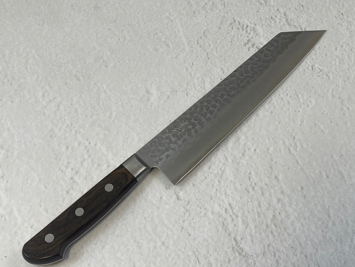 Tsunehisa AUS-8 Tsuchime Kiritsuke Knife 210mm Brown Pakka Wood - Made in Japan 🇯🇵