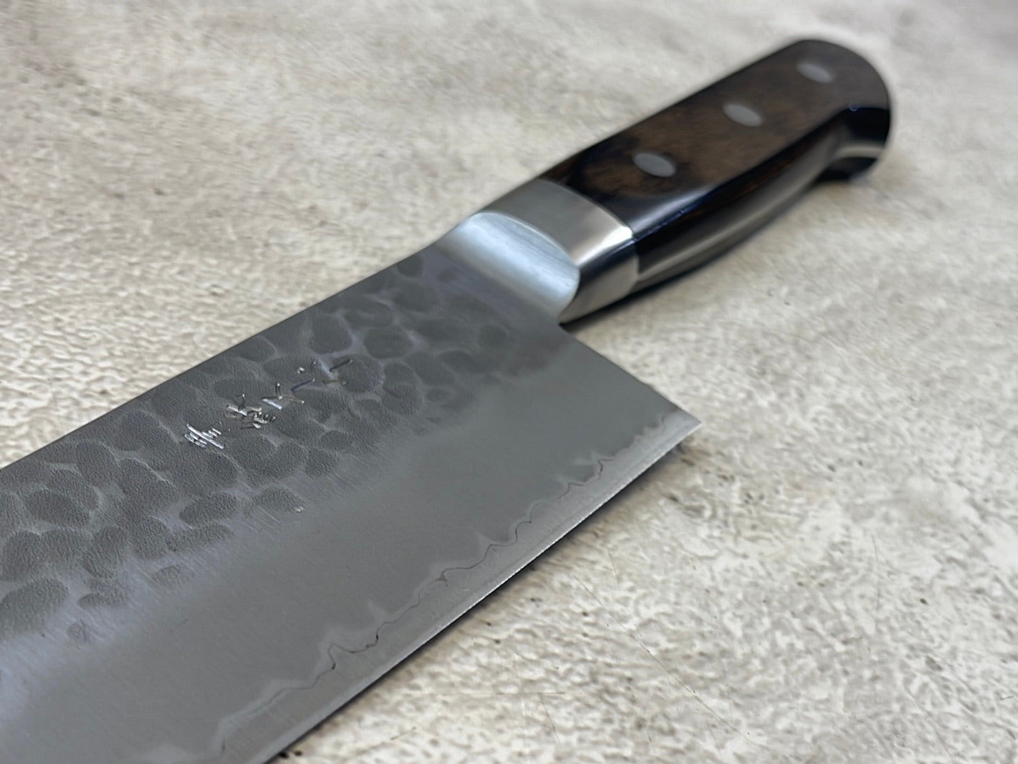 Tsunehisa Aokami Super Gyuto 240mm Brown Pakka Wood Handle - Made in Japan 🇯🇵