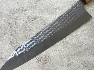 Yu Kurosaki R2(SG2) Hammered SENKO-EI WA RS8H Japanese Gyuto 240mm with Brown-Ring Octagonal Handle