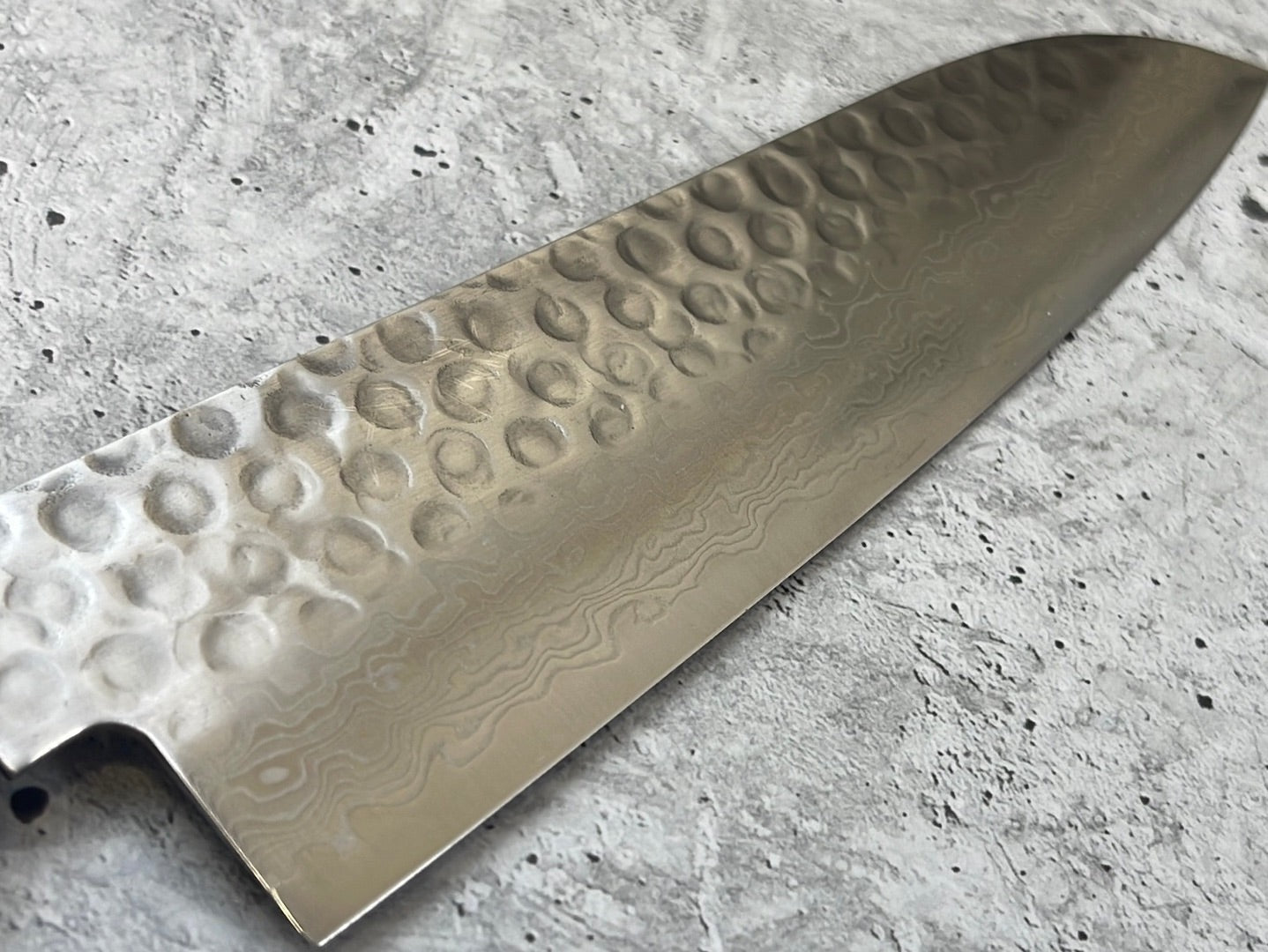 Tsunehisa VG10 Suminagashi Tsuchime Santoku 185mm Rosewood Handle Made in Japan 🇯🇵