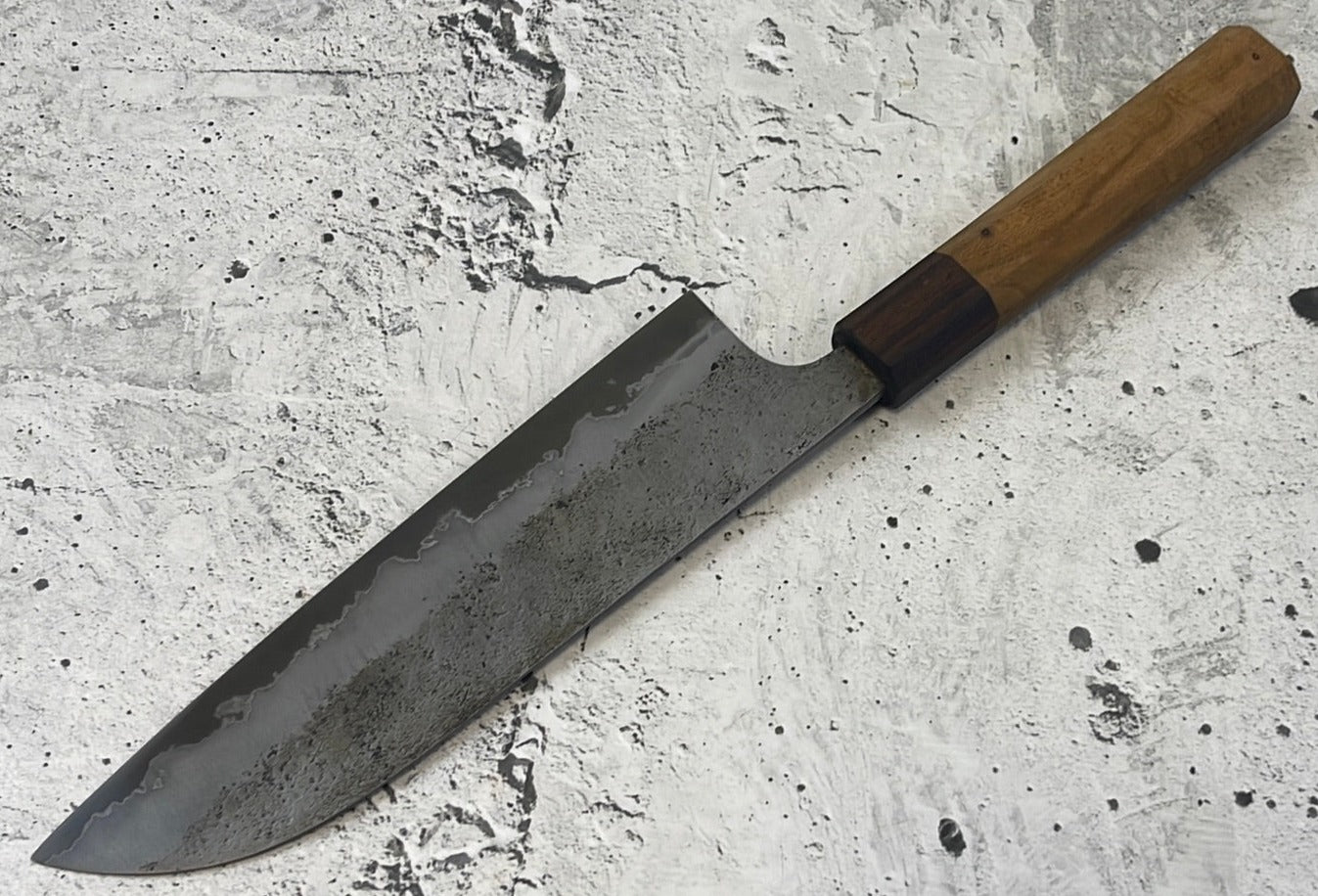 SanMai Santoku 180mm Nashiji Etched, Jatiwood & Rosewood Handle