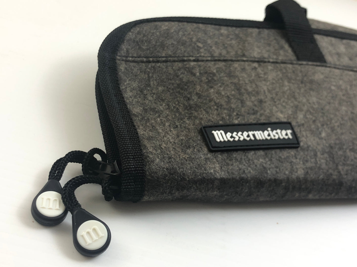 MESSERMEISTER Charcoal Felt Knife Roll 5 Pocket | Professional Chef Knife Bag
