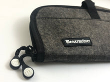 Load image into Gallery viewer, Messermeister Knife Roll Charcoal 5 Pocket Felt