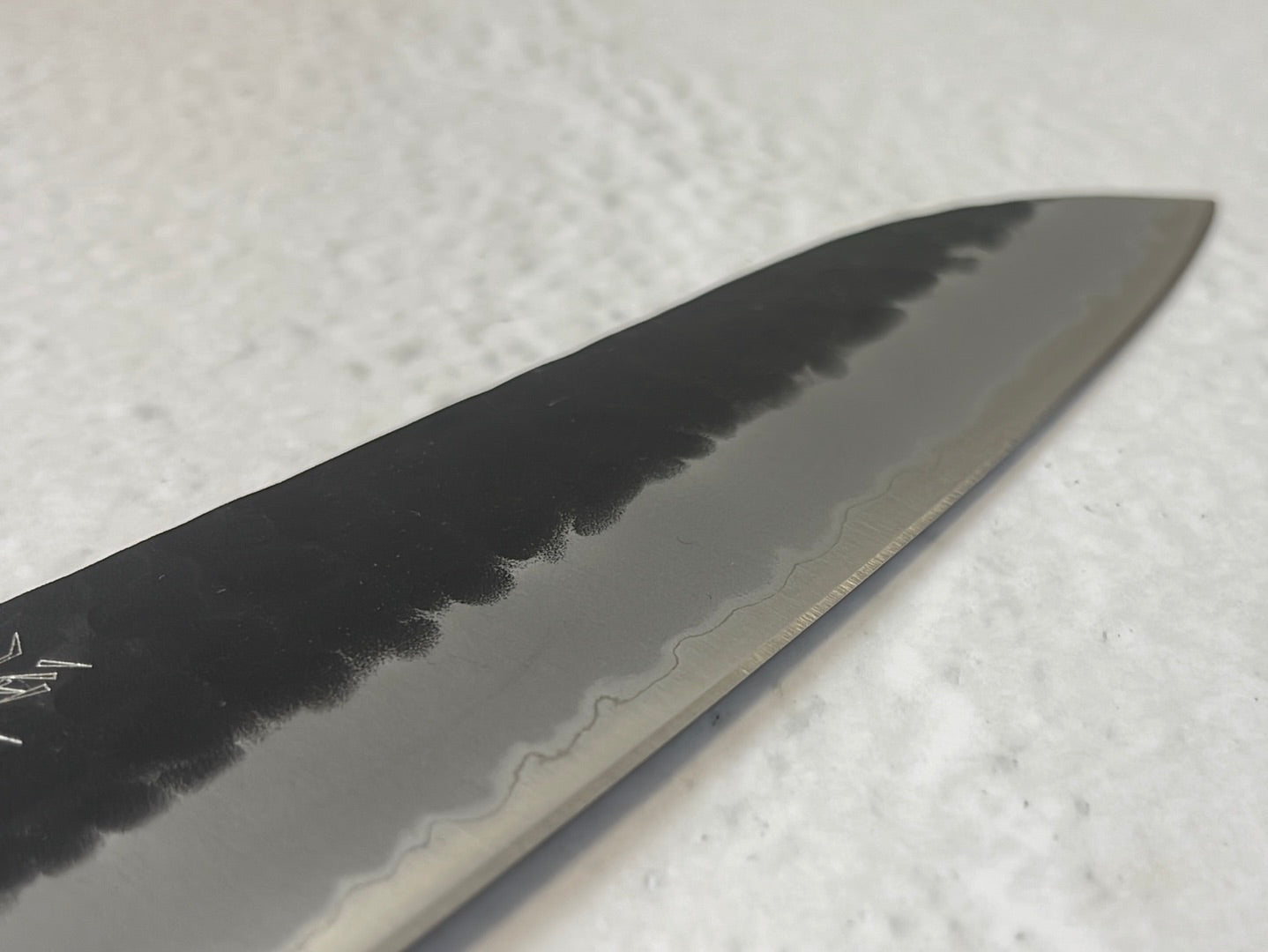 Tsunehisa AS Stainless Santoku Knife 180mm - Made in Japan 🇯🇵 Brown Pakka Wood Handle