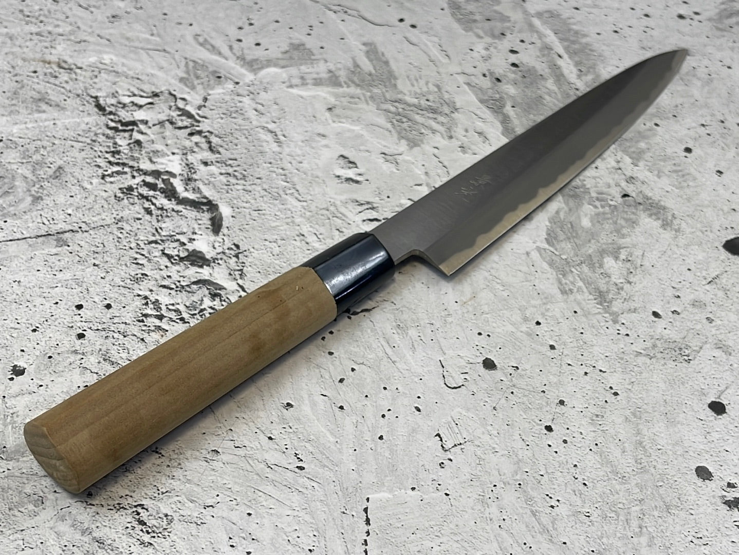 Vintage Japanese Yanagiba Knife 200mm Made in Japan  🇯🇵 Carbon Steel 846