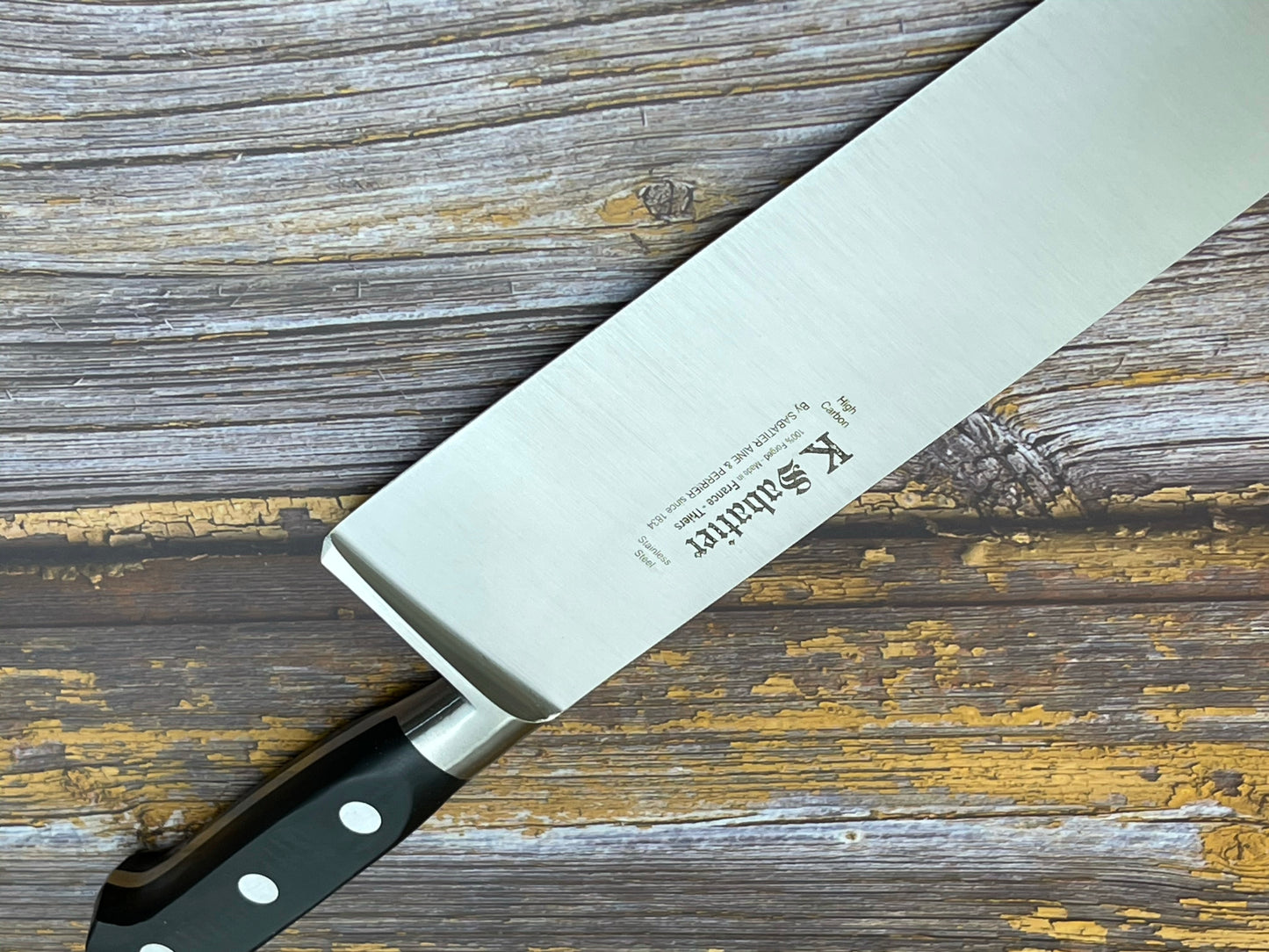 K Sabatier Authentique Cooking Knife 300mm - HIGH CARBON STEEL Made In France