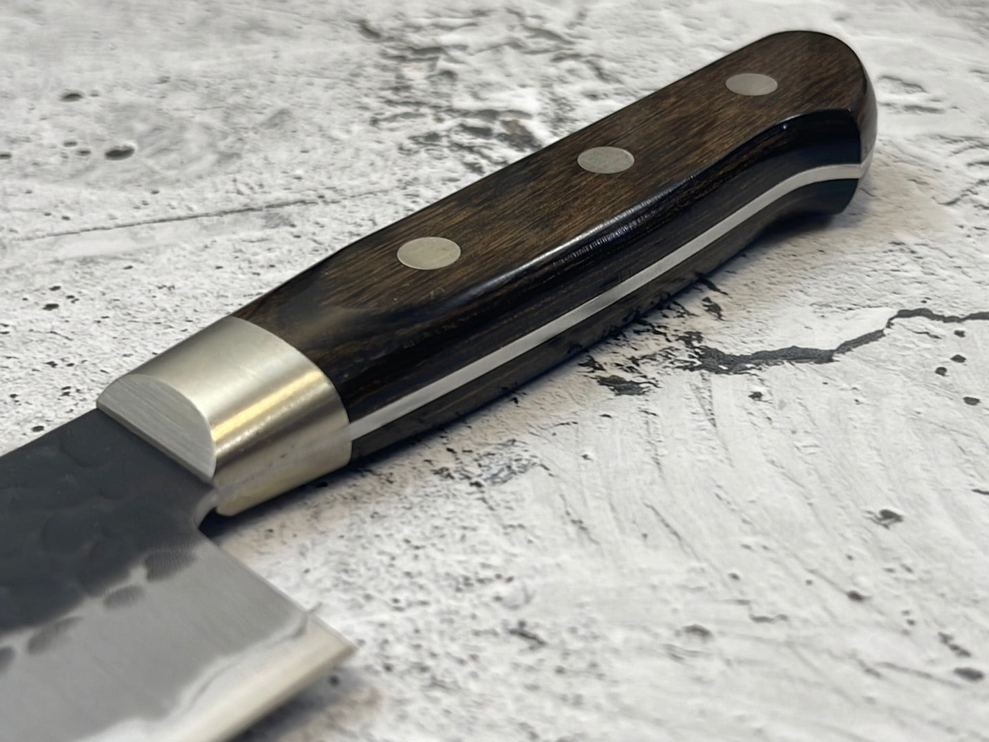 Tsunehisa Aogami Super Gyuto Knife 210mm  Brown Pakka Wood Handle - Made in Japan 🇯🇵
